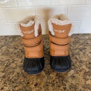 Cat & Jack Brown and Black Kids Boots